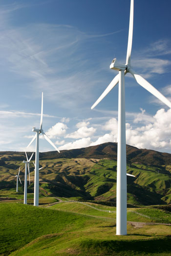 Wind Turbines in Daylight